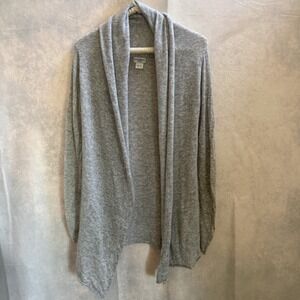 Club Monaco Sweater Cardigan Womens XS/S Gray 100% Cashmere Drape Lightweight